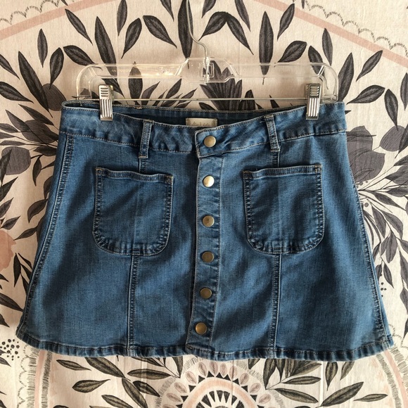 Altar’d State Jean Skirt - Picture 1 of 3
